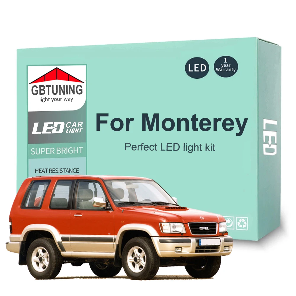 

10 шт. автомобильные аксессуары для Vauxhall Opel Monterey A B 1991-1997 1998 1999 2000 Canbus купольный багажник светодиодные лампы для внутреннего освещения инструменты