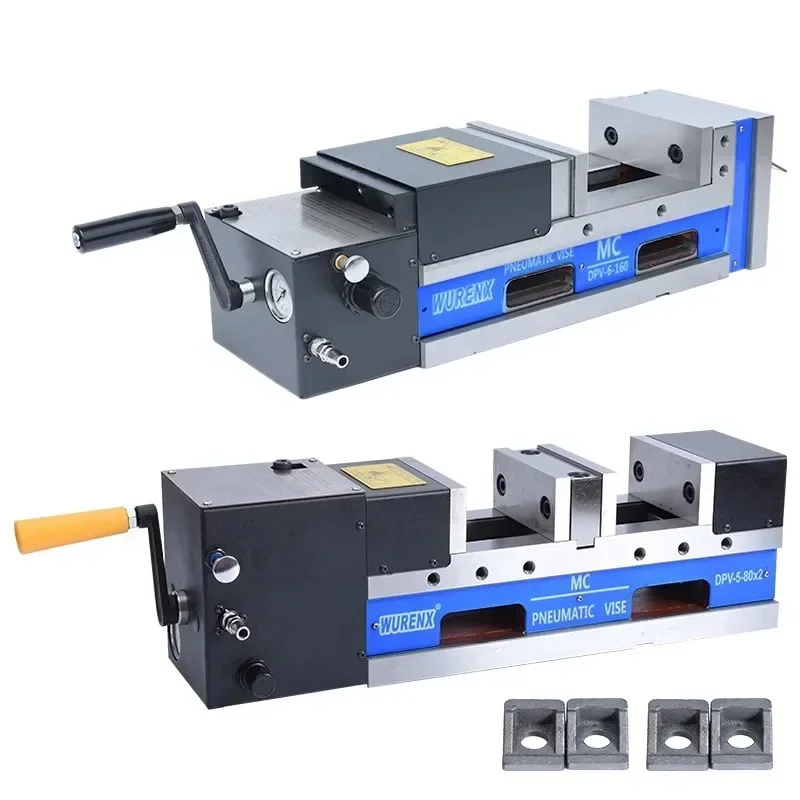 Peningkatan Catok Hidraulik Pneumatik Catok Datar Presisi Tinggi Catok Bangku Pembuka Ganda Hidraulik Pusat Mesin CNC