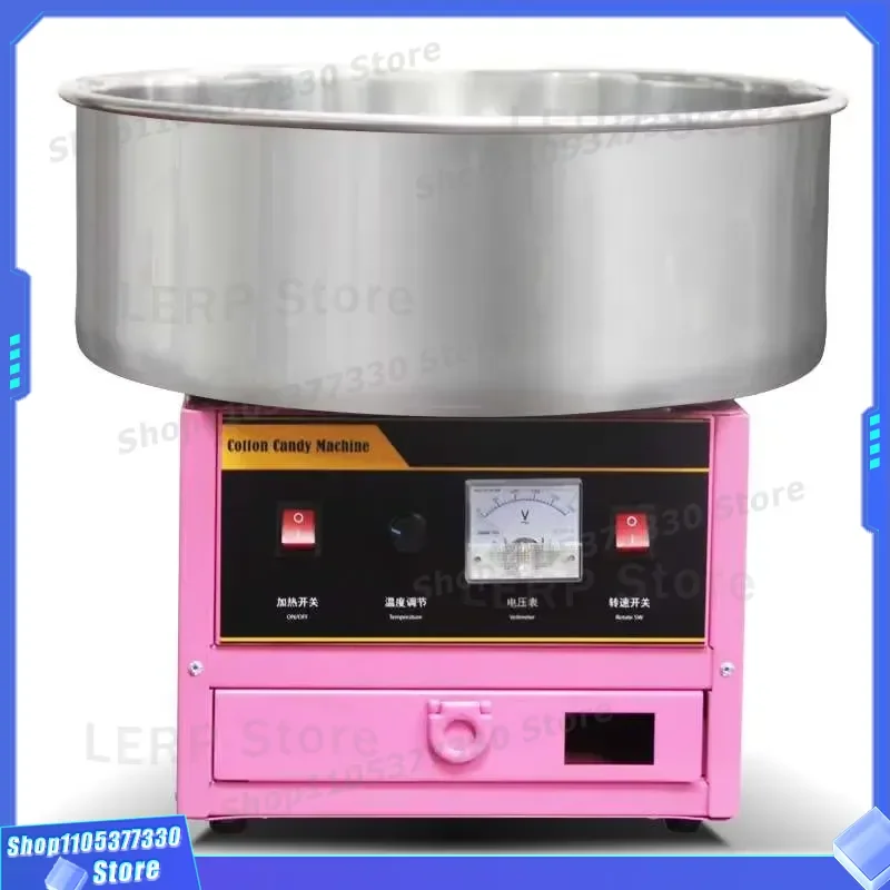 220V Electric Marshmallow Maker Machine for Bakery Restaurant Candy Fruit Flavor Commercial Motorized Cotton Sugar Device