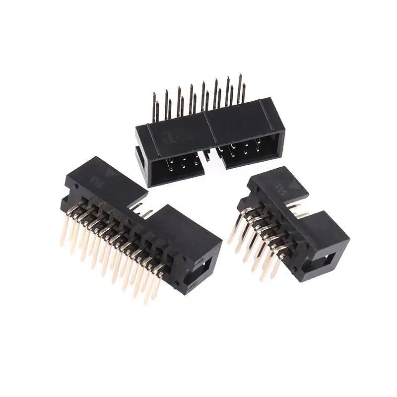 5 Stück einfacher Bullhorn-Stecker 2,54 mm gebogener Pin JTAG-Stecker IDC 3-6P 8 10 20 30 40P 64P – Detail 3