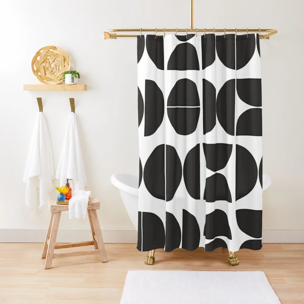 

Mid Century Modern Geometric Dark 16 Shower Curtain For Shower Shower Set Bath Modern Bathroom Accessories Curtain