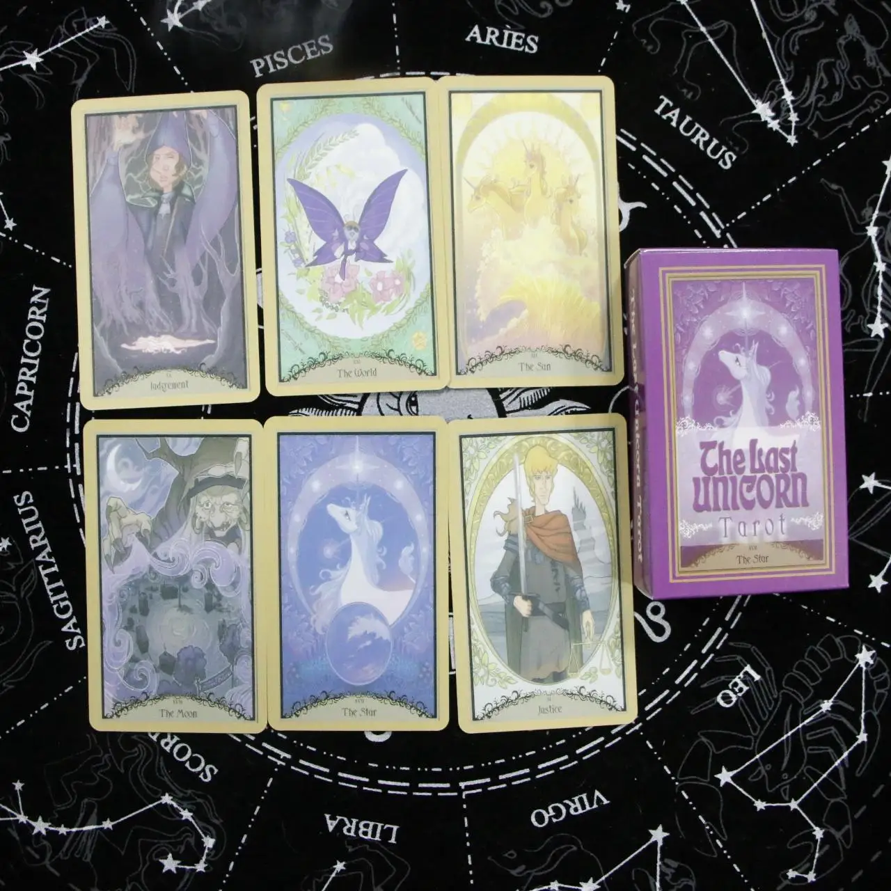 

10.3*6cm The Last Unicorn Tarot Deck 78 Pcs Tarot Cards Movie Themed