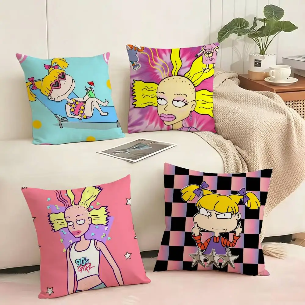 Rugrats Angelica cousin  Pillow Case Square Double-Sided Sofa Cushion Cover Bedroom Bedside Pillow Gift
