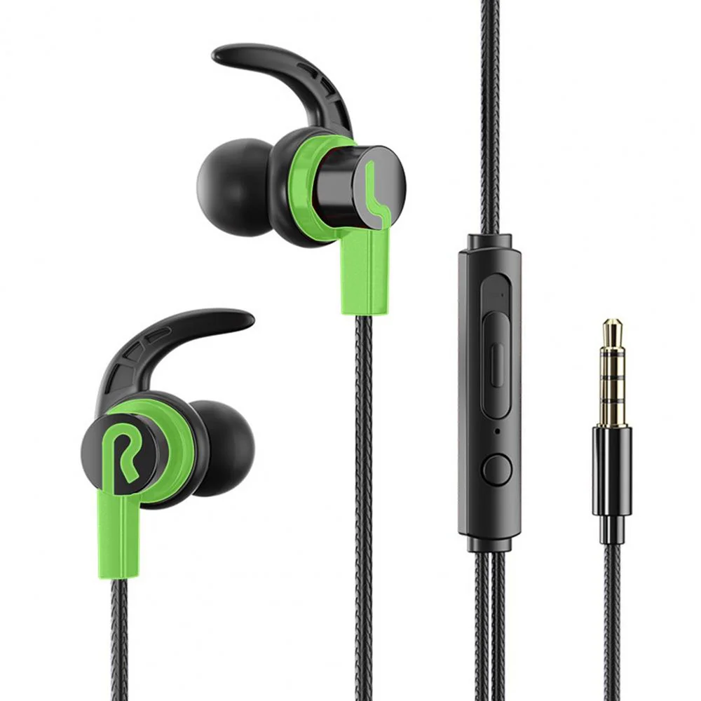 3.5mm Wired In-Ear Headset With Microphone Bass HiFi Stereo Earbuds Sports Music Gaming For Phones PC Laptop MacBook