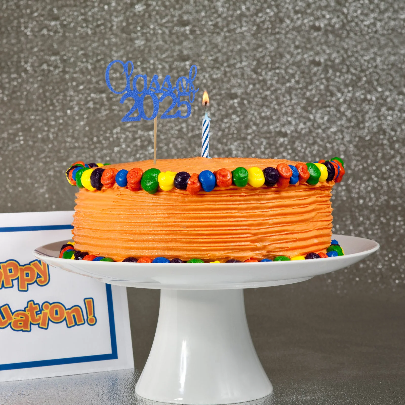 

10Pcs Graduation Cake Toppers 2025 Elegant Unique Design Graduation Party Supplies Congrats Grad Cake Decor Cupcake Picks