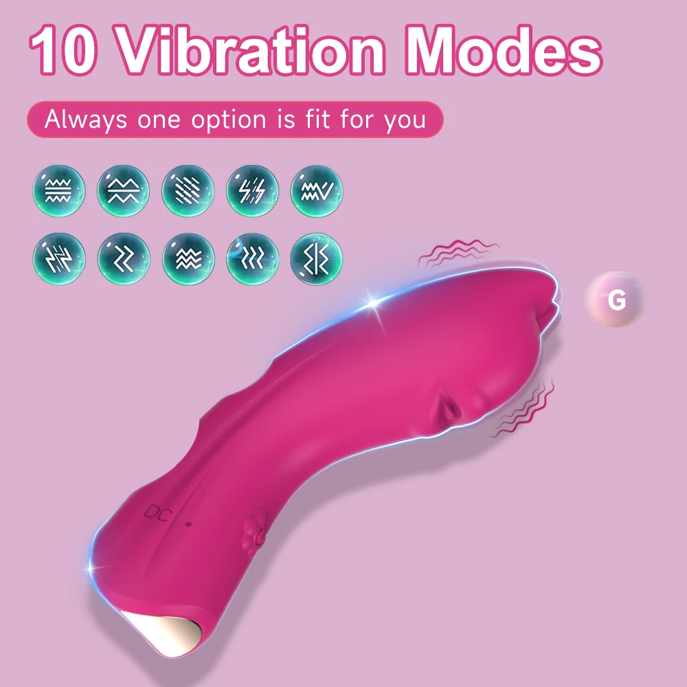 Finger Vibrator 10 Modes G Spot Clitoris Massager Female Masturbation Sex Toys for Woman Vibrating Egg Couple Flirting Adult 18+ view 2