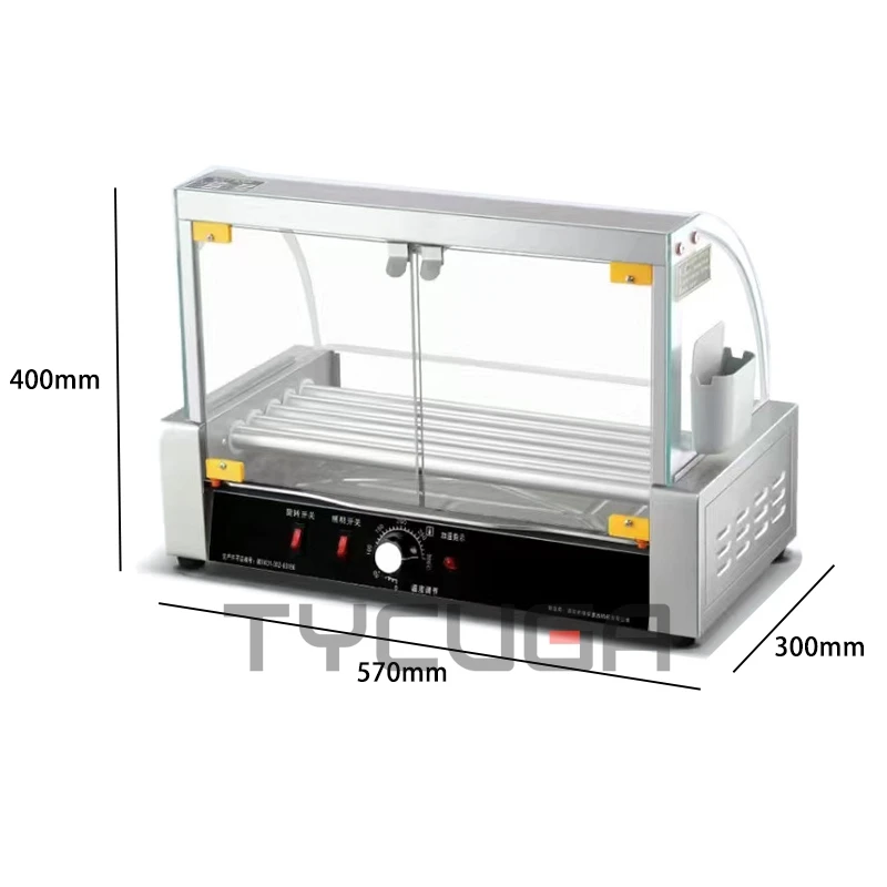 Máquina elétrica de cachorro-quente, grelha de kebab, 5/7/10 hastes, rolo de aço inoxidável, rolo de salsicha, cozimento de milho, espeto teppanyaki, forno de churrasco