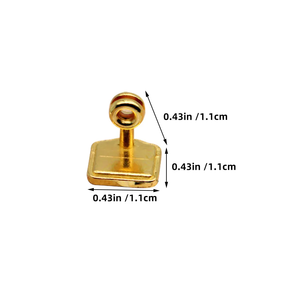 12Pcs Miniature Price Tag Sign Alloy Label Holder for Micro Landscape Decoration Mini Display Sign Stand
