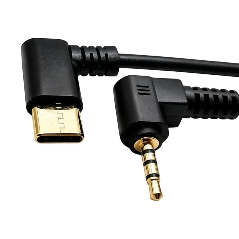 USB C To 4Pole 3.5mm Headphone Jacks Cable Design For Mobile Device