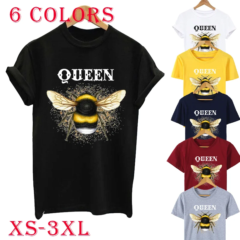 2024 Basic Women Tee Clothing 6 Colors Cotton Print Top Short Sleeve Fashion Casual Loose Tops Womens T Shirt