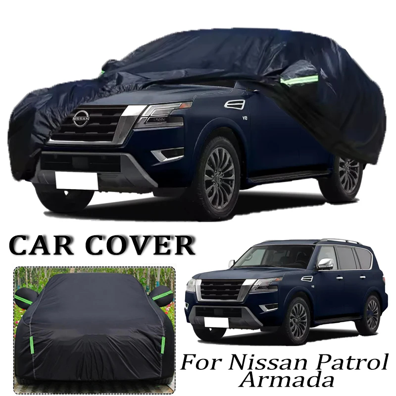 

For Nissan Patrol Armada Car Covers Outdoor Waterproof Dustproof Sun Rain Snow Protection Thick Oxford Cloth Full