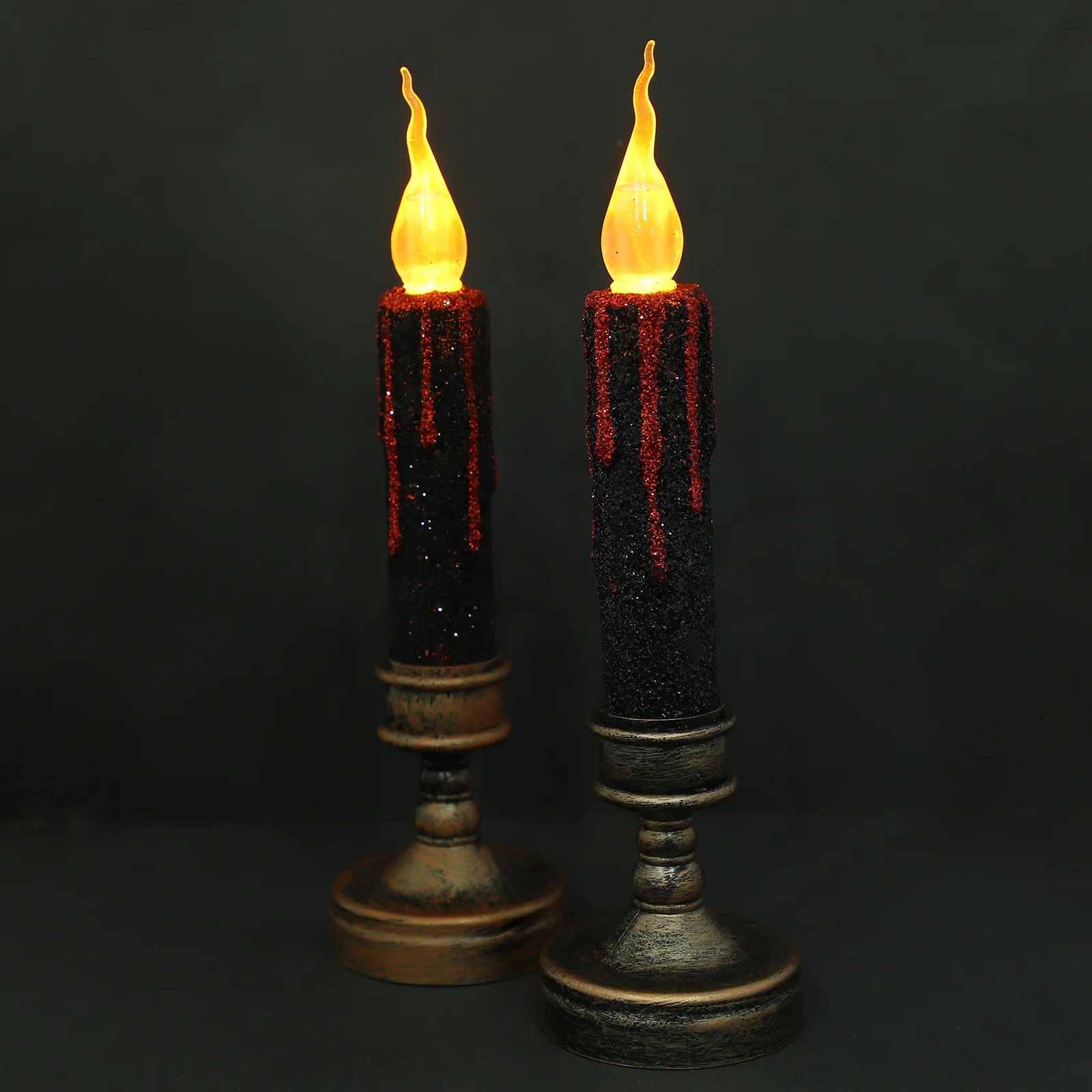 2 قطعة Led الشمع تفتق الشموع عديمة اللهب الخفقان ضوء لجميع القديسين الزفاف زينة عيد الميلاد الرجعية Led مصباح الطاقة