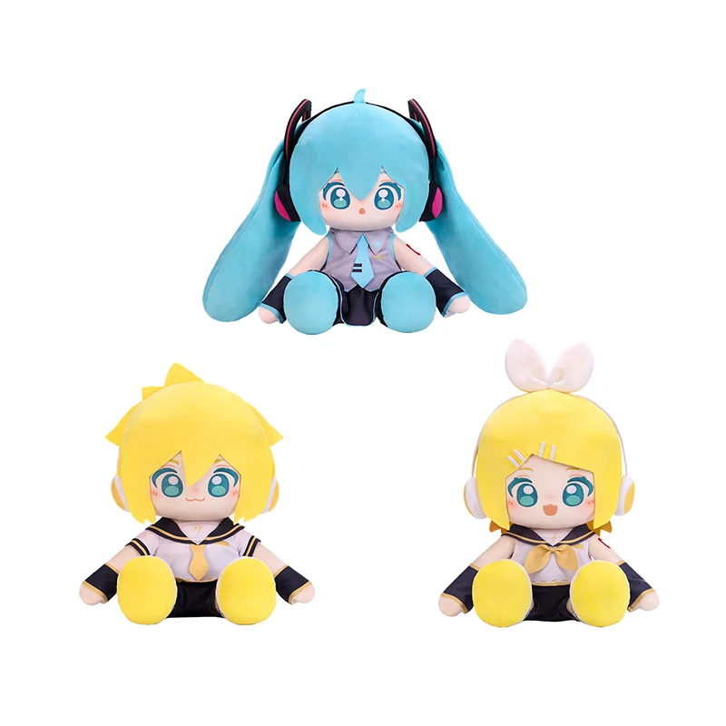 オリジナル漫画アニメミク綿ぬいぐるみフィギュア座っている人形ルーム枕ソフトハンドパペットおもちゃ装飾ふふ誕生日ギフト