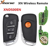 2/5 Uds Xhorse VVDI XNDS00EN DS estilo mando a distancia inalámbrico Universal llave de coche para VVDI2/herramienta clave MAX/MINI herramienta versión en inglés