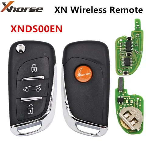 2/5 Uds Xhorse VVDI XNDS00EN DS estilo mando a distancia inalámbrico Universal llave de coche para VVDI2/herramienta clave MAX/MINI herramienta versión en inglés