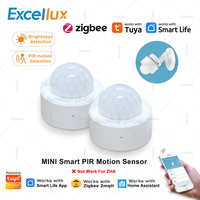 Tuya Zigbee 3.0 Smart PIR Motion Sensor Human Body Infrared Detector Luminance Detect Security Alarm Sensor Work With Smart Life
