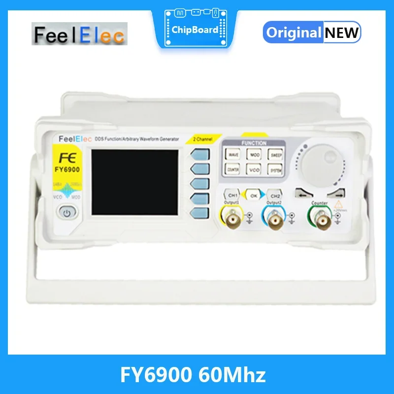 

FY6900 60Mhz DDS Dual-Channel Arbitrary Waveform Pulse Function Signal Generator with High Quality