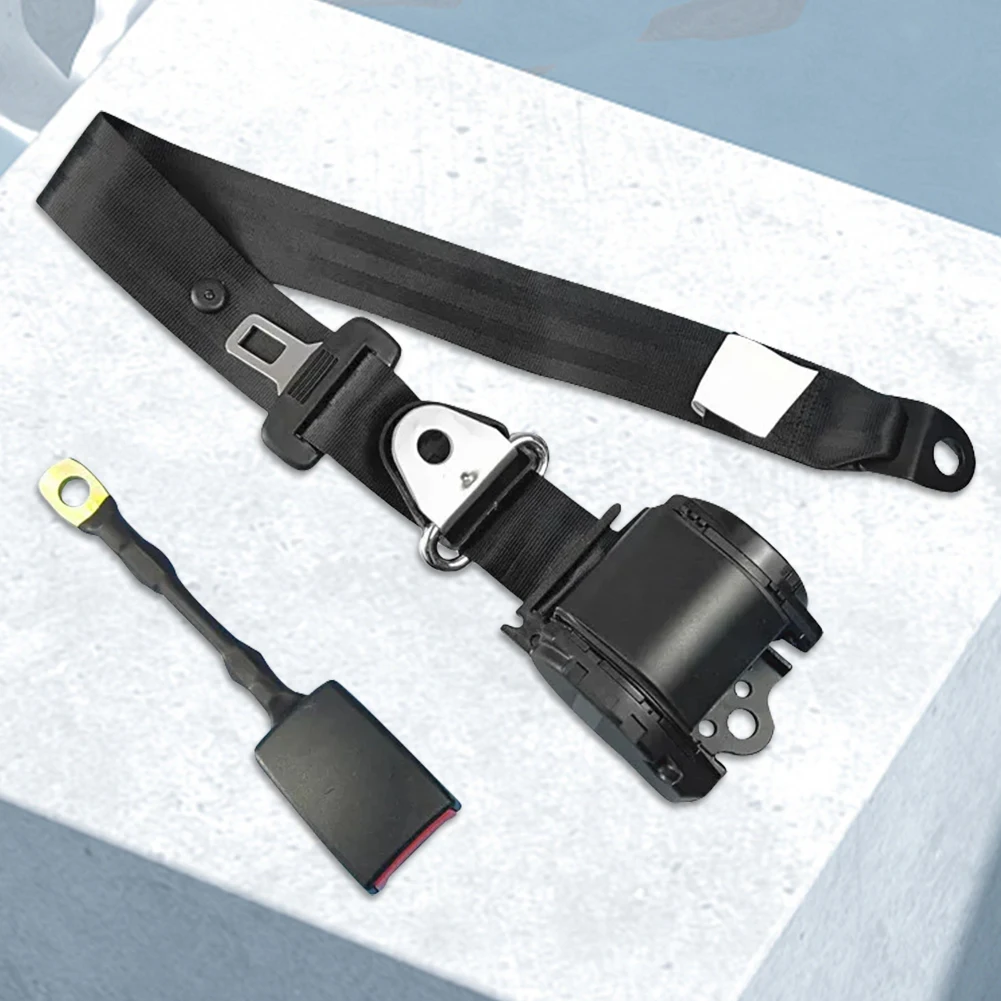 2Pcs Automatic Seat Belt Three-Point Retractable Adjustable Belts Automatic Telescopic Safety Belt for Minivan Pickup and Truck