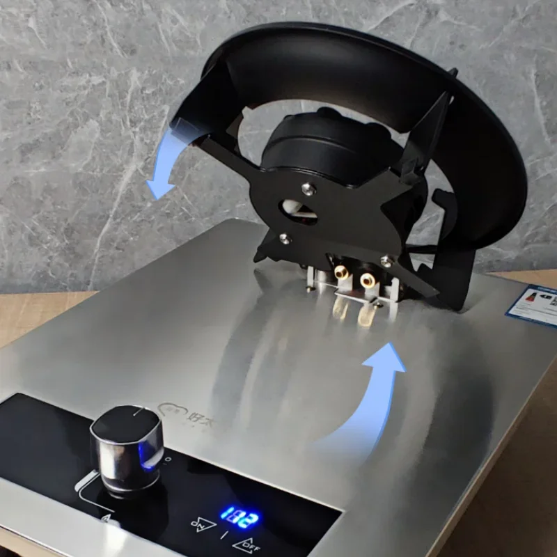 Газовая плита с одной конфоркой и мощным огнем для домашней кухни, встроенная настольная сжиженная