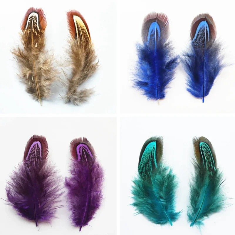 Ringneck Pheasant Feathers for Jewelry Making Crafts 4-8cm/2-3