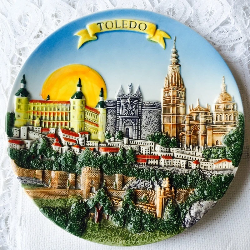 Pure hand-painted Spain Barcelona Italy Belgium Serbia Tour Turkey Travel Souvenir Background Decoration Display Home Decor