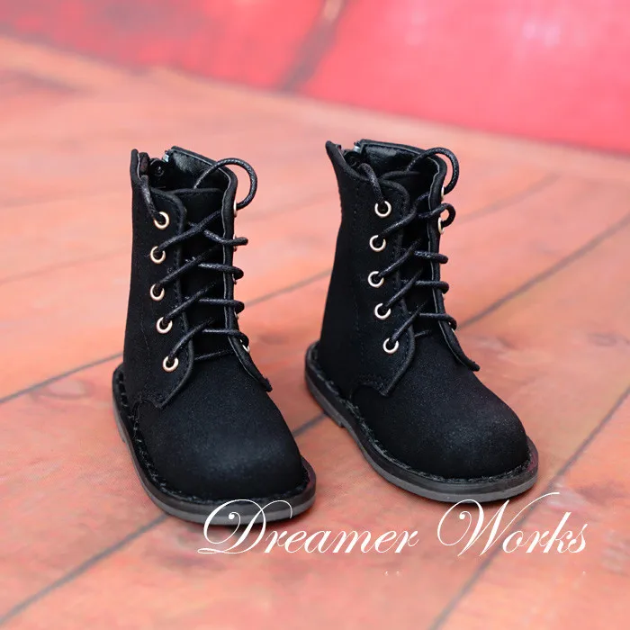 Matte Black Mini Collection MSD SD 1/3 BJD Obitsu Doll Shoes Strap Boots