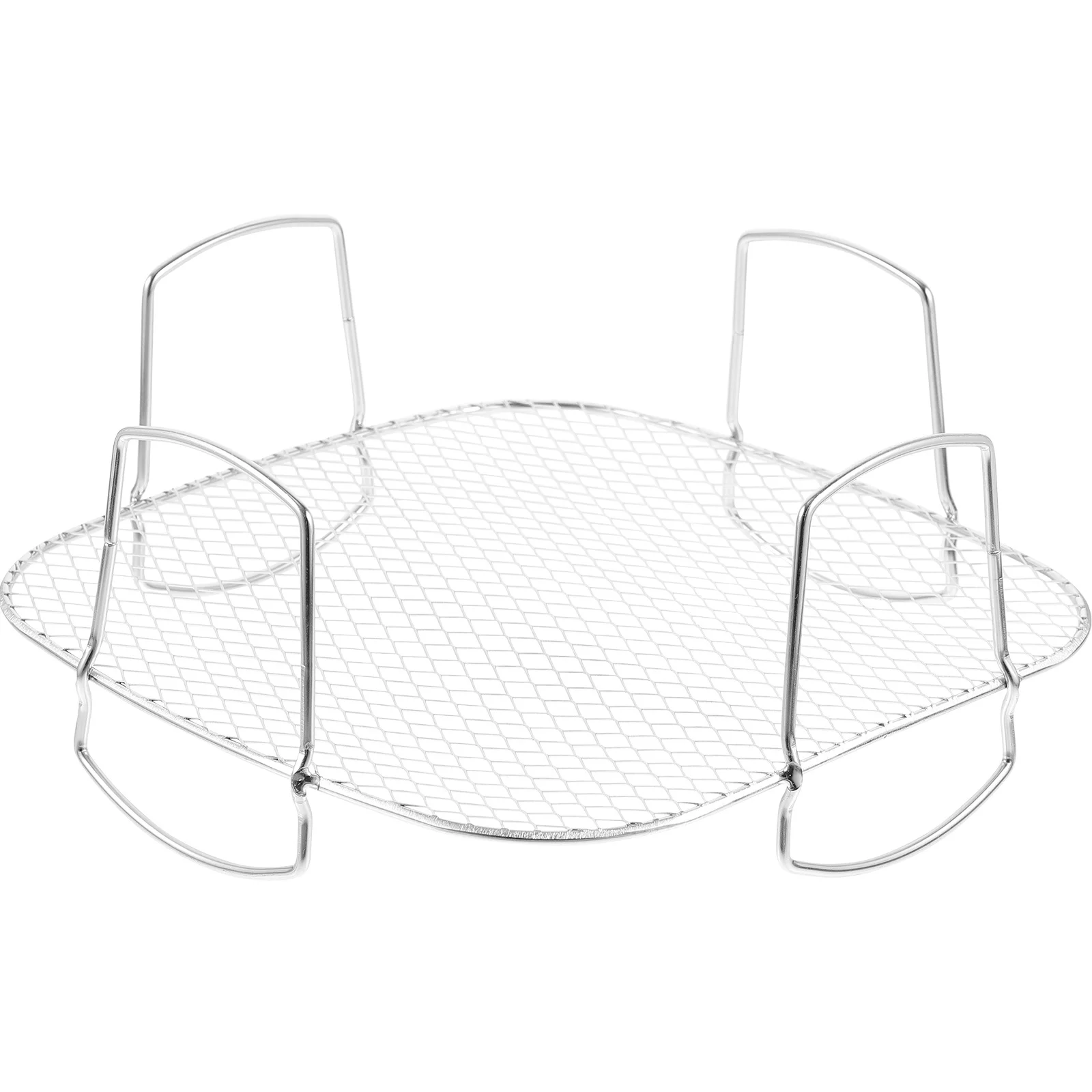 

Stainless Steel Air Fryer Grilling Rack Multi Functional Heat Resistant Cooking Rack for Home Kitchen Use Air Fryer Accessory