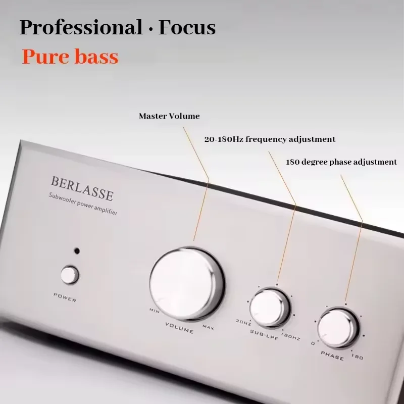 Amplificatore subwoofer passivo ad alta potenza HIFI WS-01 - Amplificatore per bassi audiofili per configurazioni Home Theater 5.1/2.1