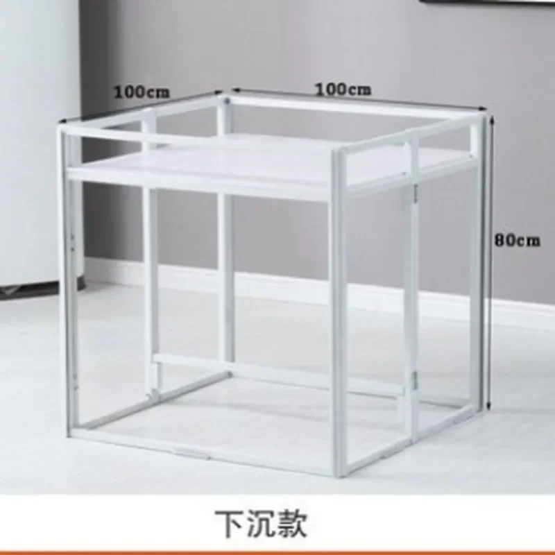 for Supermarket Promotion Display Desk for Shopping Mall Retail Store Folding Shelves for Iron Floor Standing Sunken Stack