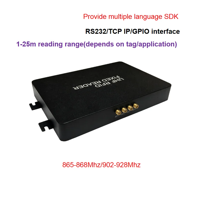 ISO 18000 6C Tragbarer Mini-RFID-UHF-Leser mit großer Reichweite, 860–960 MHz, RFID-Karten- und Tagleser, Zugangskontrollkartenleser aus China