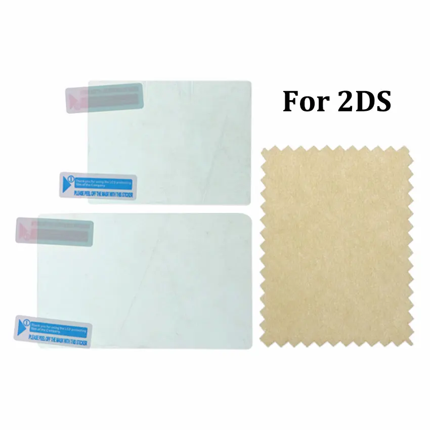 JCD Clear Beschermfolie Voor NDS DSi NDSi XL LL NDSL DS Lite Top + Bottom LCD Screen Protector Voor 2DS 3DS XL LL Nieuwe 3DSLL 3DSXL