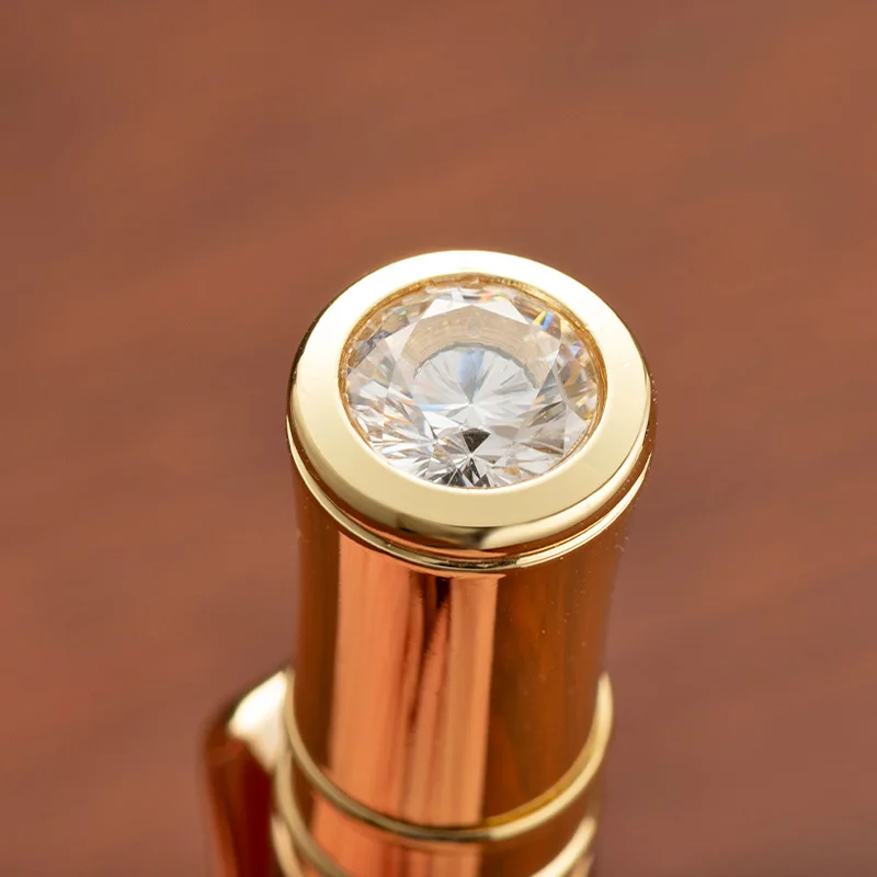 قلم حبر جاف جميل بنمط أكريليك مع قمة كريستالية ماسية فريدة من نوعها وأقلام حبر للكتابة والمكتب المدرسية هدية للمعلم