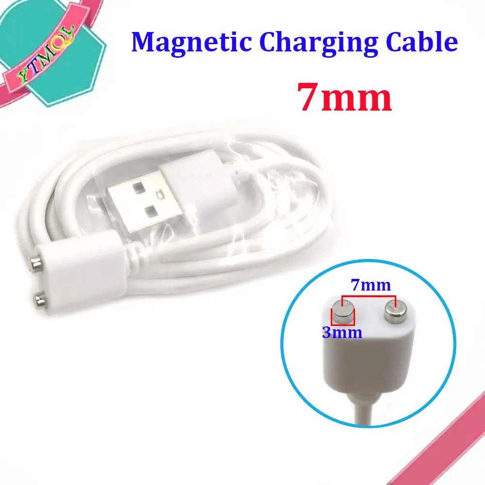 Magnetic Charging Cable 2pin center spacing 5mm 6/7/8/9/10mm Magnet Suctio USB Power charger for Beauty instrument Smart device