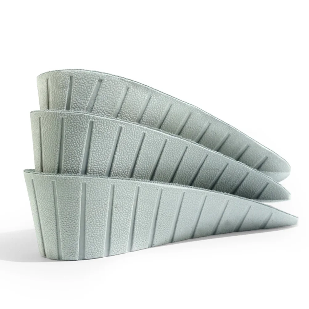

1Pair Invisible Heightening Insole Grey Shock Absorb Shoe Pad Breathable Heel Lift Inserts Comfortable for Men Women