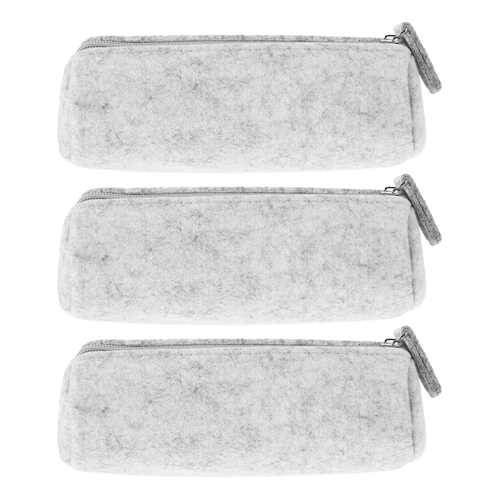

3 Pcs Glasses Creative Felt Bag Eyeglass Cases Eyeglasses Pouches for Fashion Women Light Grey