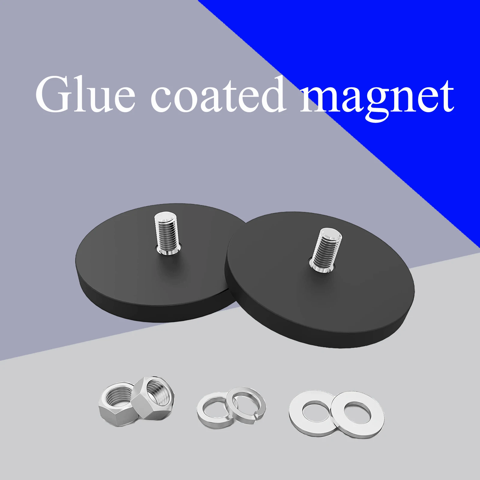 

Roof spotlight magnetic fixing device with adhesive strong suction cup magnetic seat Strong Flag Magnet Mount Base with Black