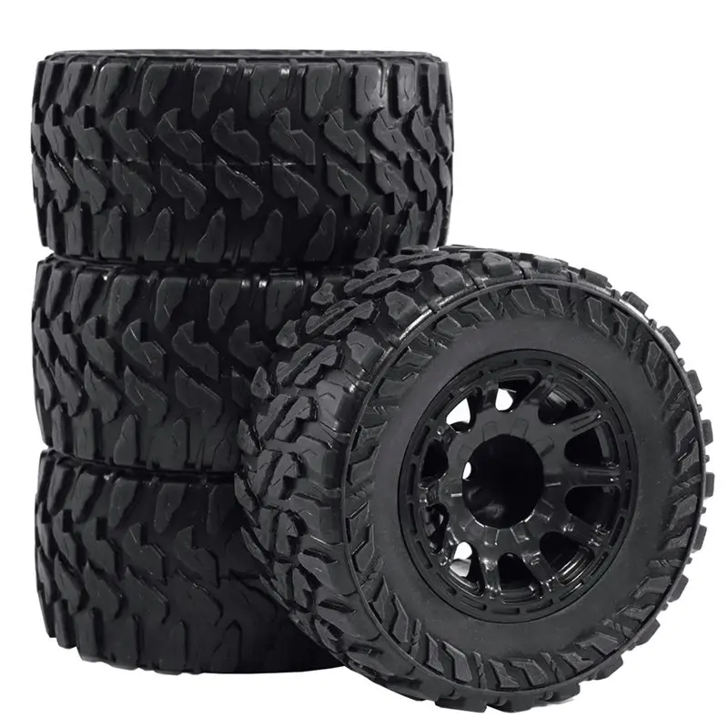 Pro Universal RC Monster Truck Tires With Built-In Foam- Works For Weili Meijiaxin Haiboxing 1/12 And 1/14 Models