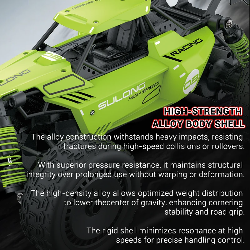 

Sulong SL326 1:14 Alloy Rc Remote Control Car Model Electric Toy Desert Off - Road Short Truck Boy Toy