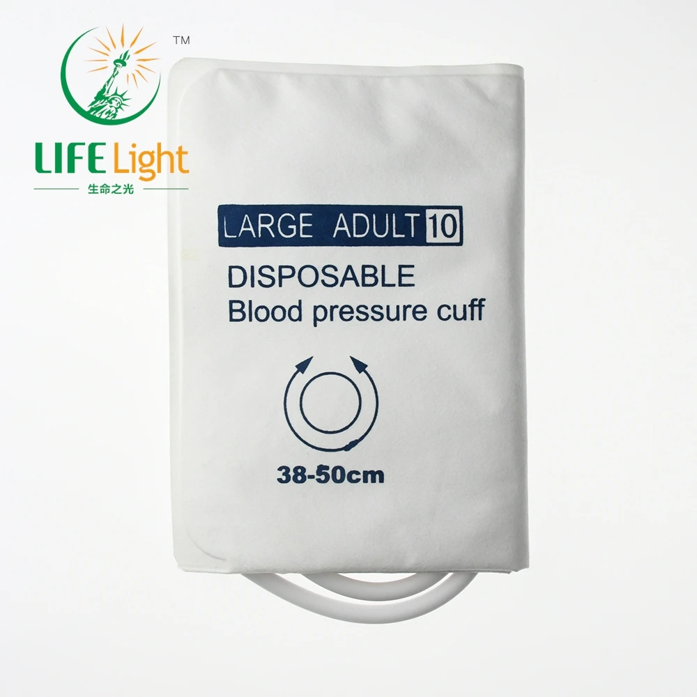 

Arm Circumference 38-50cm Disposable Blood Pressure Cuff, Double Tube NIBP Cuff Without Bladder(CM-1025D-05)