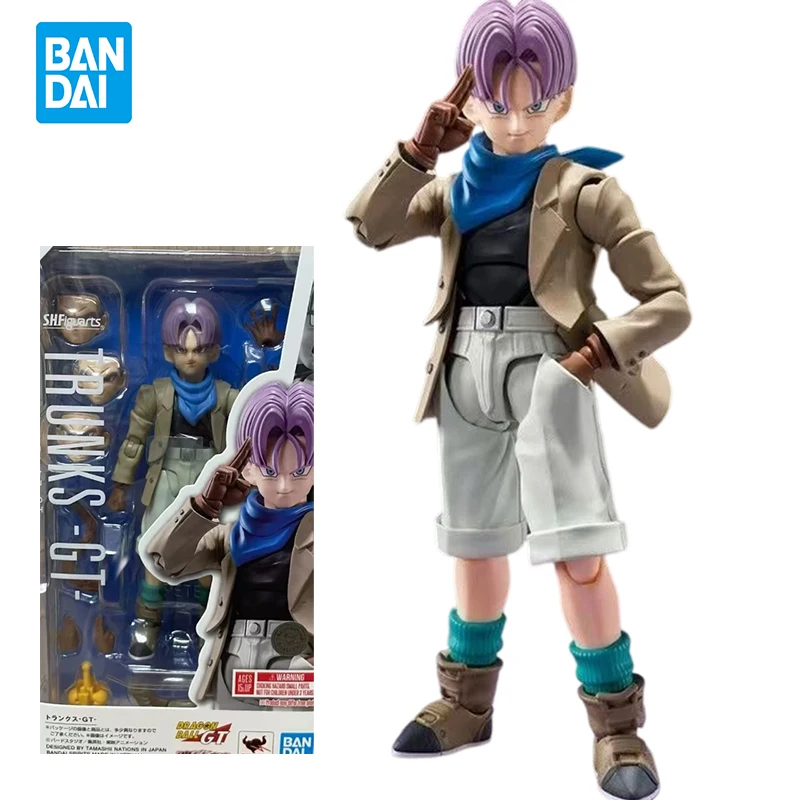 

Original Bandai S.H.Figuarts SHF Dragon Ball GT Trunks Anime Figure Finished Assembly Action Figure Model Toy Gift for Children