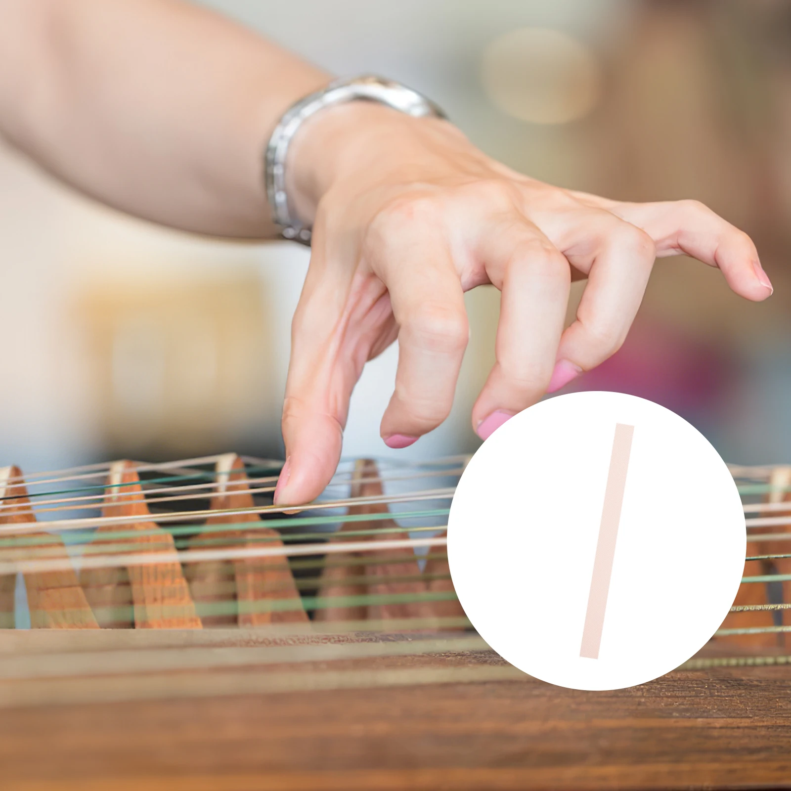 

100 Pcs Guzheng Tape Instrument Finger Tapes Ear Guitar Covers Adhesive Cotton Fingerbaord Taper Nail