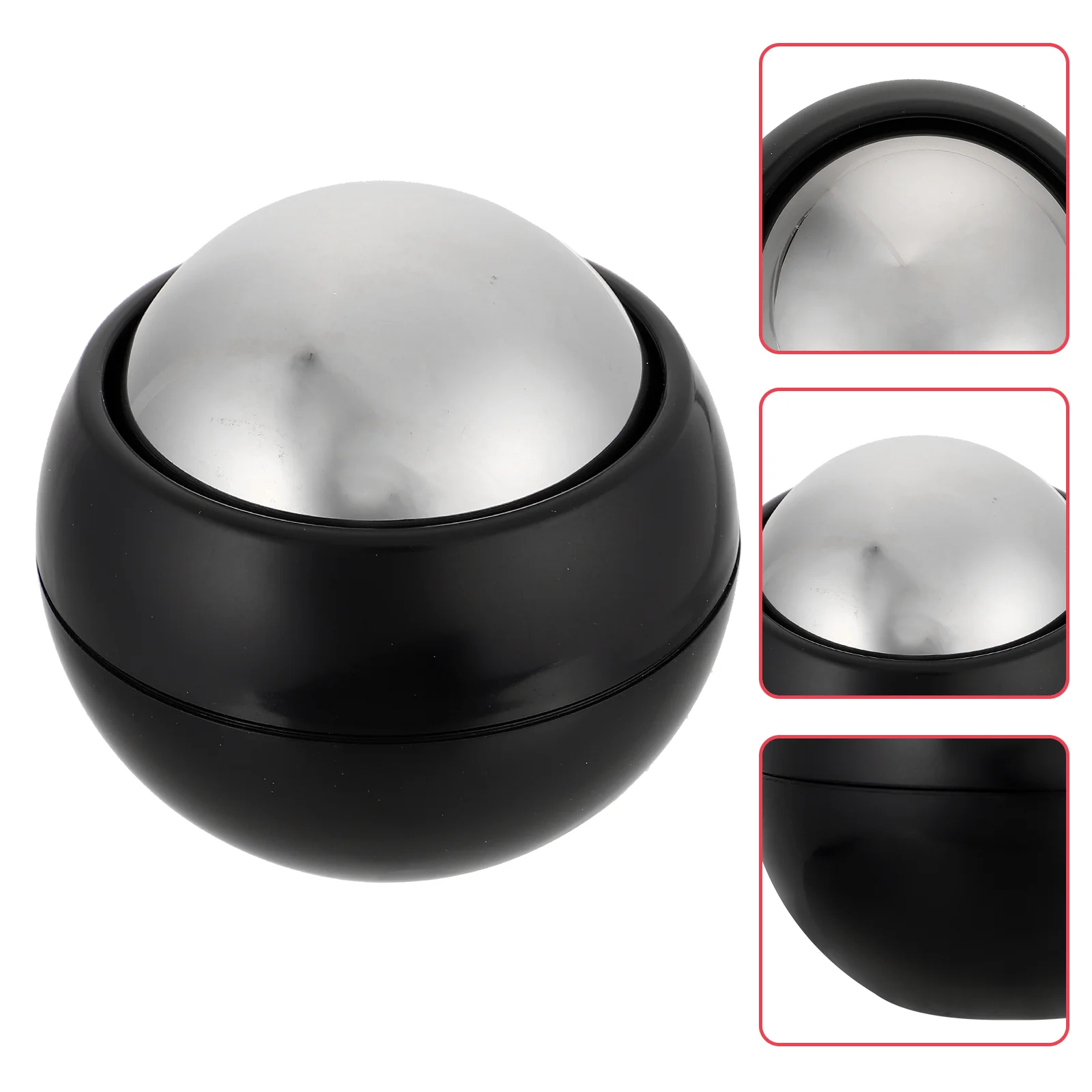 

Handheld Massage Ball Foot Massager Ice Therapy Rolling Abs Stainless Steel Portable Massaging Roller Fitness