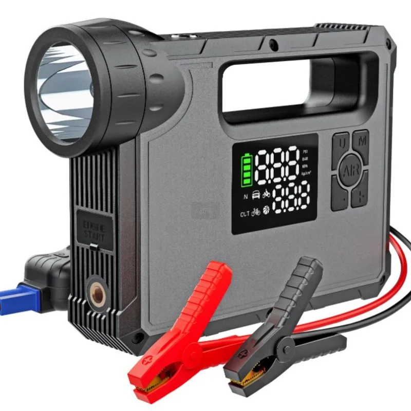 16000mAh Outdoor Large-Capacity Power Bank Emergency Multi-Function Car Air Pump Battery