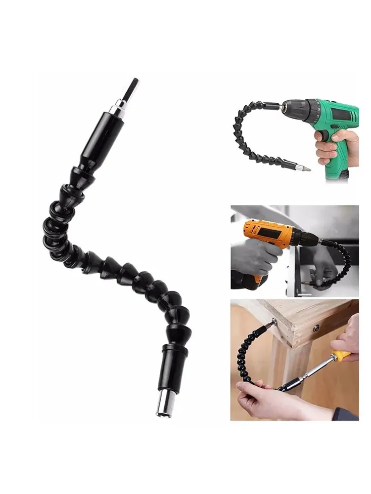 105 Degree Turning Screwdriver Joint Electric Drill Corner Device 300mm Universal Flexible Shaft Connecting Rod Sleeve Tool Set