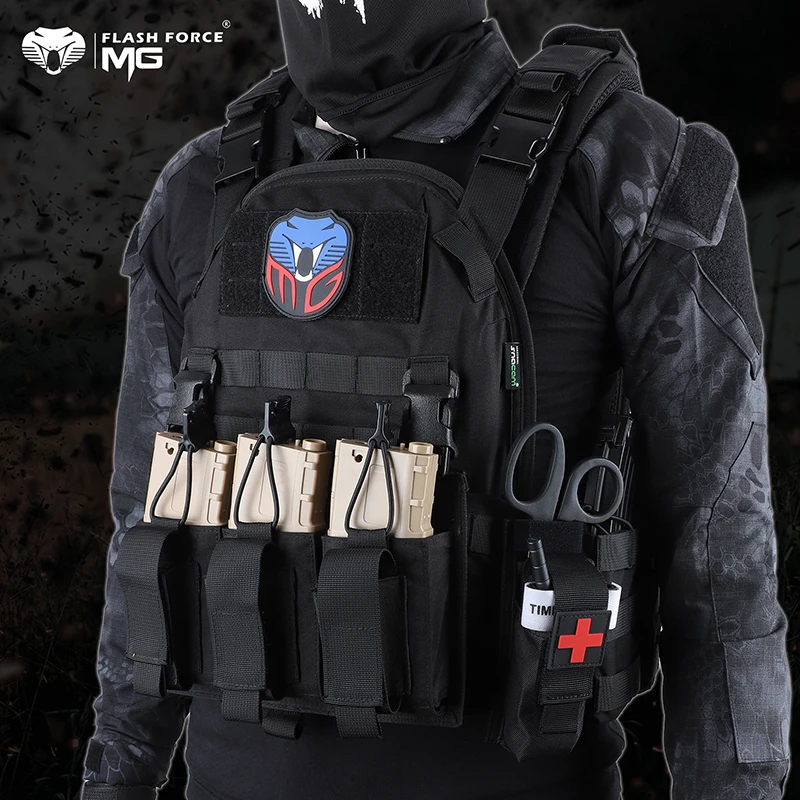 Kamizelka taktyczna MGFLASHFORCE Plate Carrier kamizelka myśliwska Molle Airsoft kamizelka bojowa dla mężczyzn