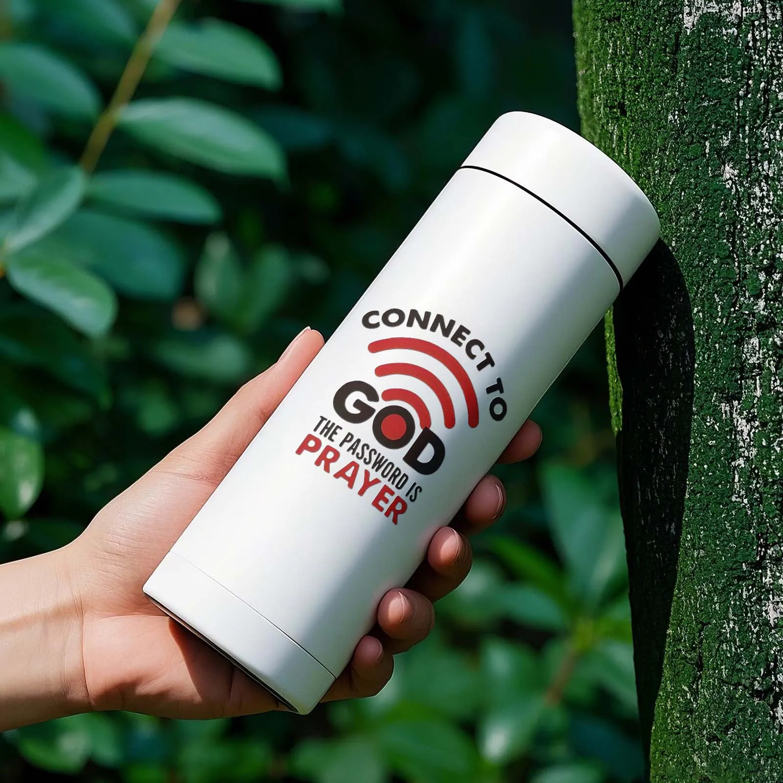 "Connect to God" Religious Car Sticker, Inspirational Design Decal, Unique Auto Faith Accessories