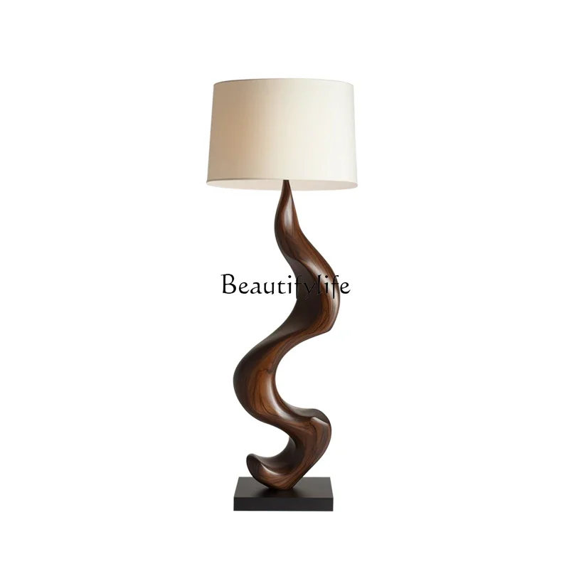 

X4 Italian minimalist twist solid wood floor ornament creative solid wood atmosphere high-end decoration