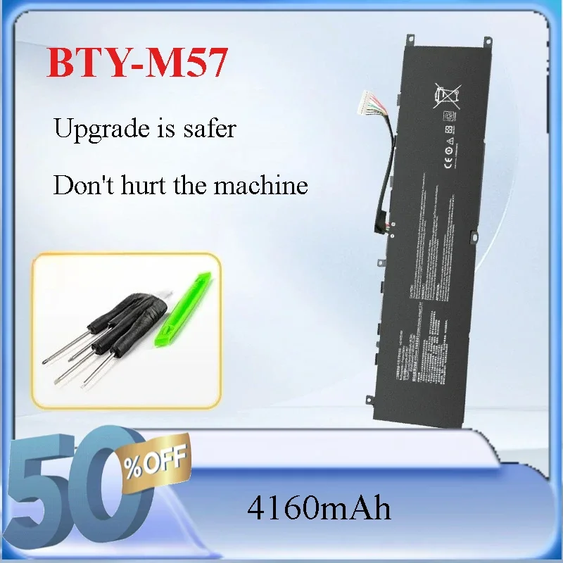 [BTY-M57] for MSI GP66 GP76 Leopard 10UG,10UE,11UG,11UH,10UH,11UE MS-17K3 Laptop Battery Replacement Battery