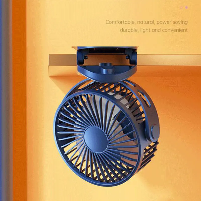Ventole a Clip da 5000mAh ventola di raffreddamento ricaricabile USB ventola da appendere Mini ventola da tavolo ventola regolabile con rotazione di 360 gradi ventole a 4 velocità per la casa