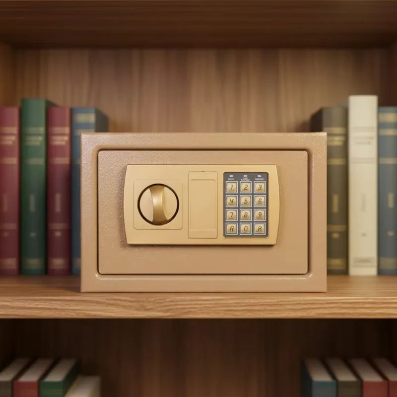 Modern Large Security Iron Cabinet Key Lock Money Safe Box Mini Electronic Lock for Home Hidden Hotel Security School Storage